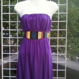 Purple tube dress