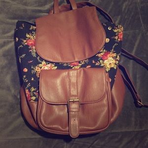 Charlotte Russe leather bookbag