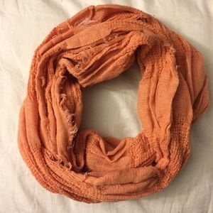 Peach circle scarf