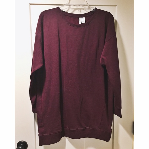 Maroon Tunic Sweatshirt