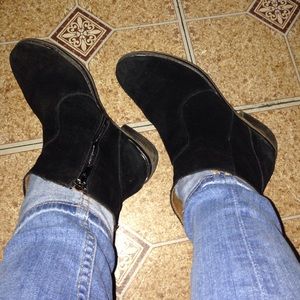 Suede Leather Booties