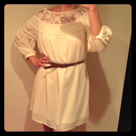 White Boho Dress