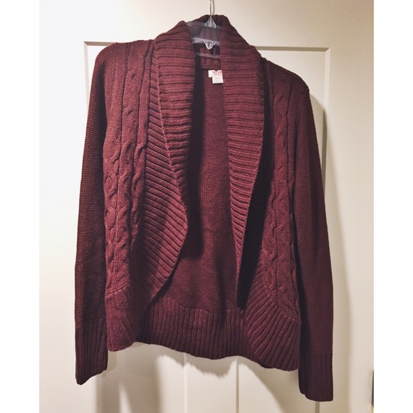 Maroon Heavy Cardigan