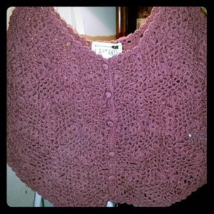 purple AND beige crochet crop top !!!BUNDLE!!!