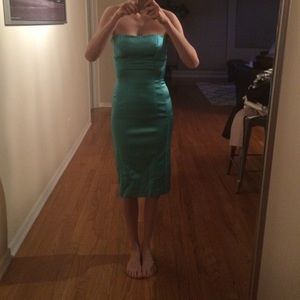 🎉Host Pick: Teal satin party dress