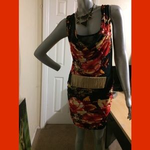 Flowery soft party dress