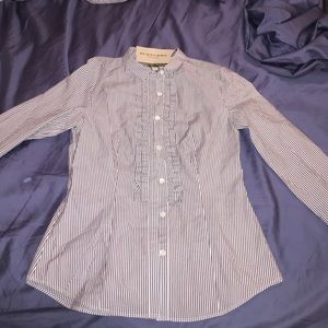 Women's Burberry striped button down