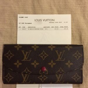 Louis Vuitton Monogram Emilie Wallet