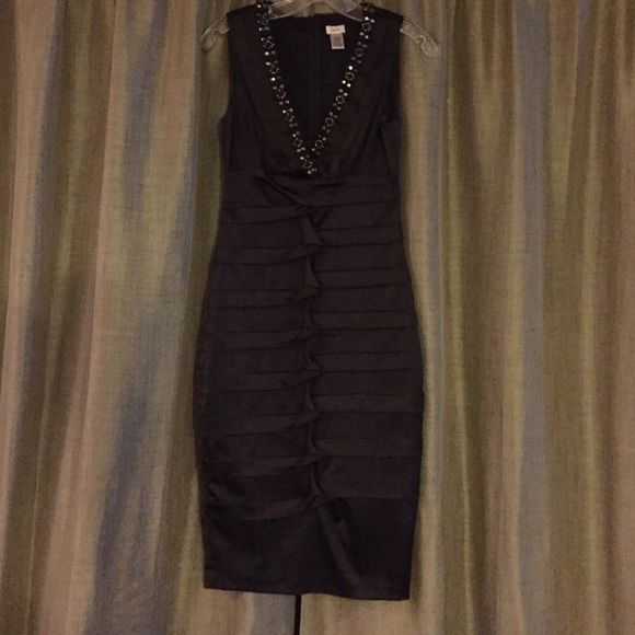Cache Black Dress size 4 - Picture 1 of 4
