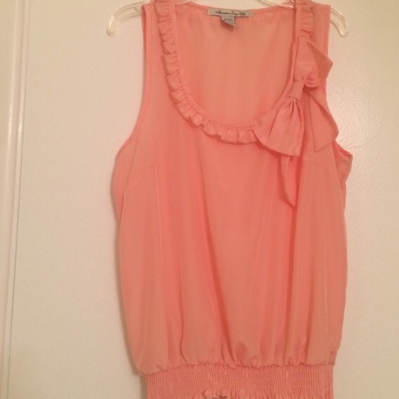 SALE Pink Bow Tank Top - Picture 2 of 4