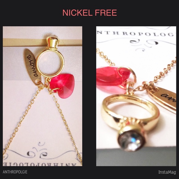 Anthropologie Engagement Charm "Amore" Necklace - Picture 2 of 4