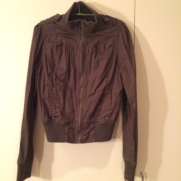 Lightweight Olive Green Jacket from Forever 21