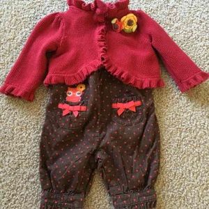 Gymboree baby girl outfit three pieces sent
