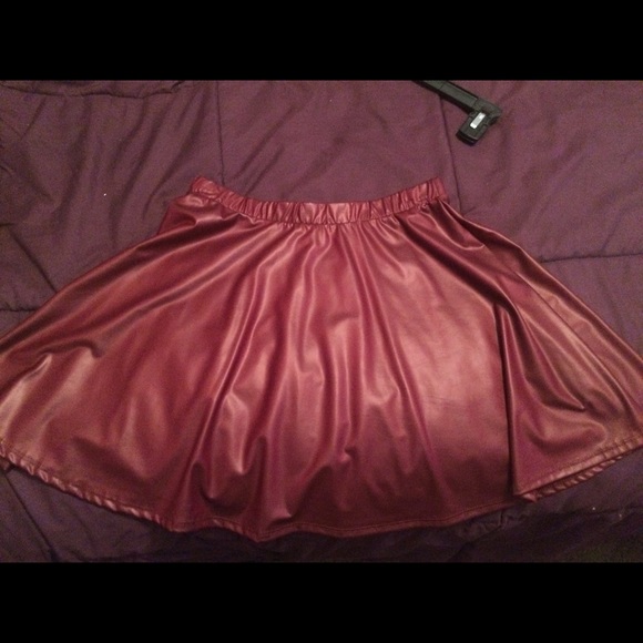 ❌SOLD❌ Forever21 Faux Leather Skater Skirt