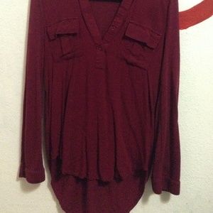 Red long sleeve shirt