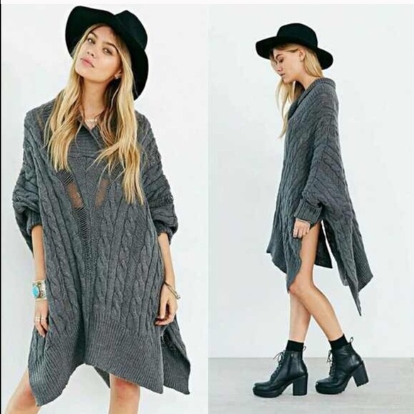 Ecote Sweaters - 🎉🎉🎉Distress Boho Poncho🎉🎉🎉Host Pick 🎉🎉🎉