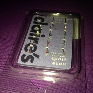 12 bend-to-fit nose studs, never worn (nose rings)