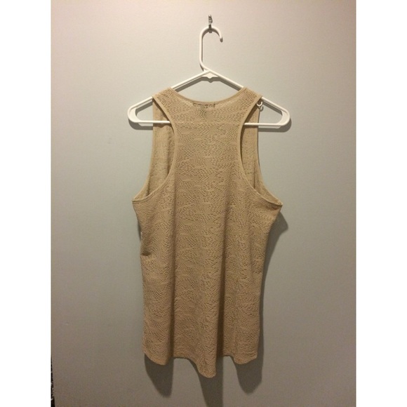 Tan Patterned Tank Top - Picture 2 of 3