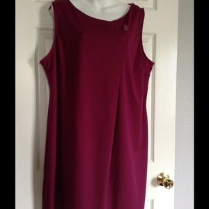REDUCED - Sleeveless Burgandy Dress