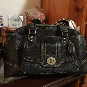 Coach Black Leather Bag