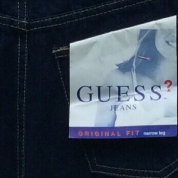 NWT GUESS BLUE JEAN CARGO SHORTS - Picture 4 of 4