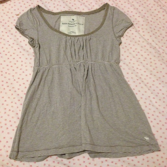 Abercrombie empire waist striped babydoll size M