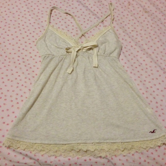 Lovely lacey cross back tank top by Hollister