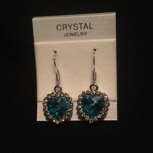 💎💙BLUE HEART DANGLE EARRINGS💙💎