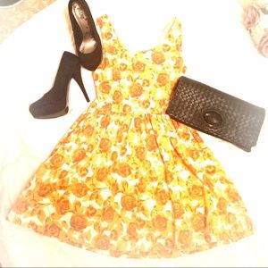 Yellow rose dress