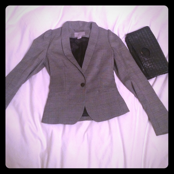 H&M plaid jacket