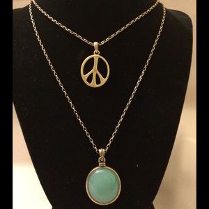 Lucky Brand Peace Necklace