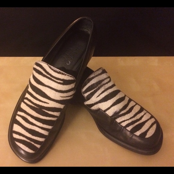 Franco Sarto Zebra Striped Shoes. Like Brand New!!