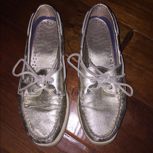 Sperry Gold Shoes