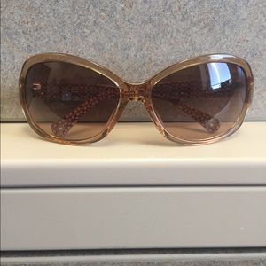 Authentic Brown and Gold Coach Sunglasses