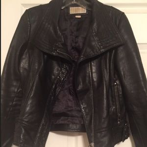 Michael Kors Preloved leather biker jacket
