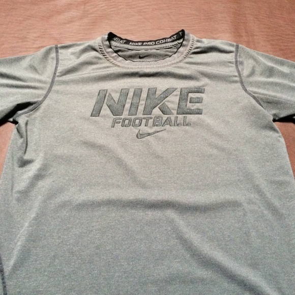Slate grey Nike Pro Combat athletic top