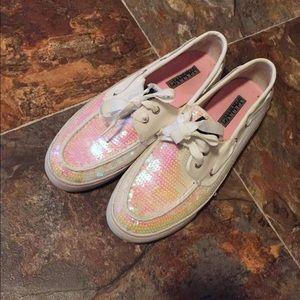 Iridescent Sequin Sperry's