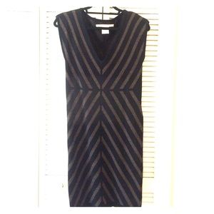 MAXSTUDIO body-con knit chevron dress, XL