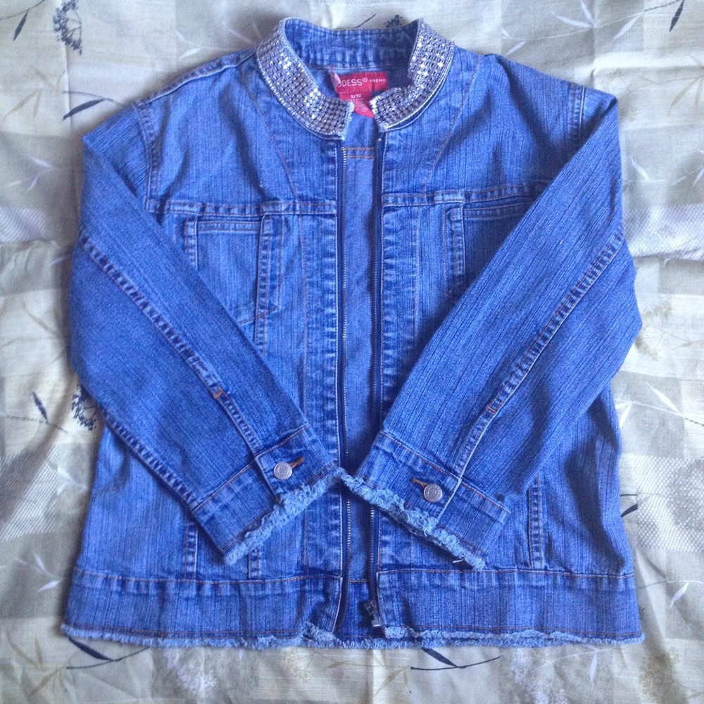 🎉HP 11/9🎉 Medium Blue Denim 3/4 Sleeve Jacket