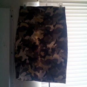 Army pencil skirt