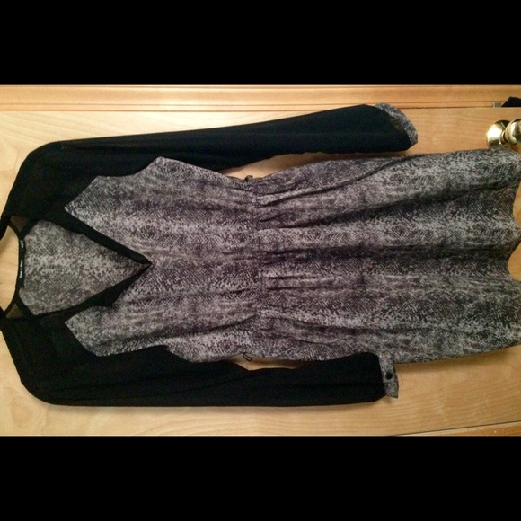 Doe & Rae Black & Grey Dress, Medium