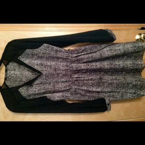 Doe & Rae Black & Grey Dress, Medium