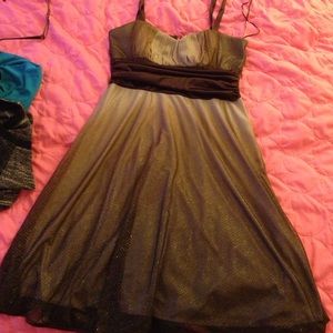 Brown homecoming dress