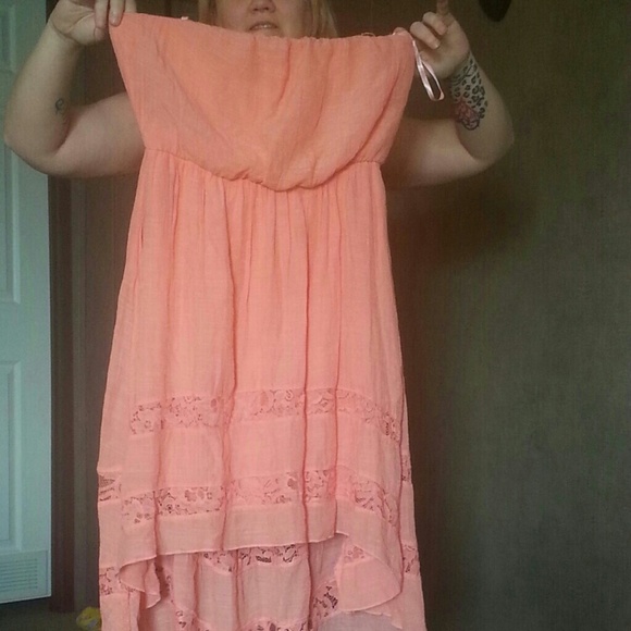 Peach dress