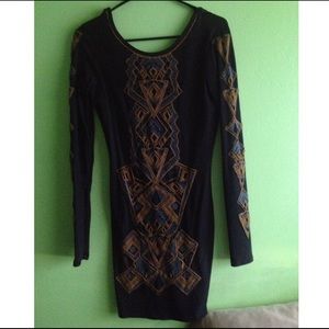 Free People Aztec bodycon dress