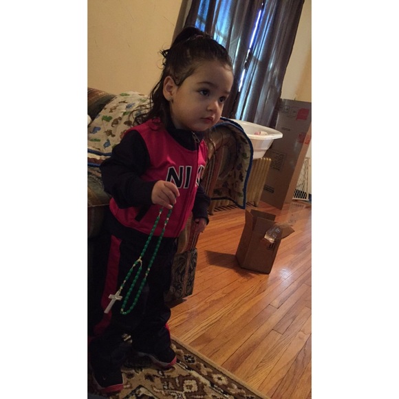 My baby in her Nike outfit 😻