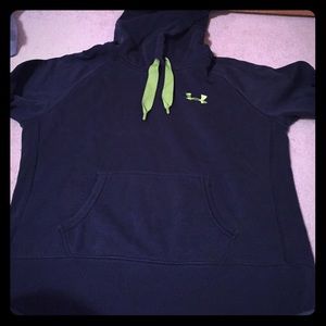 Underarmor hooded navy blue sweatshirt