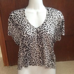 NWT leopard print top
