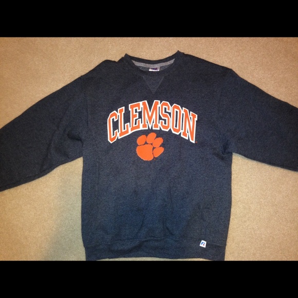 Dark grey Clemson University crew neck