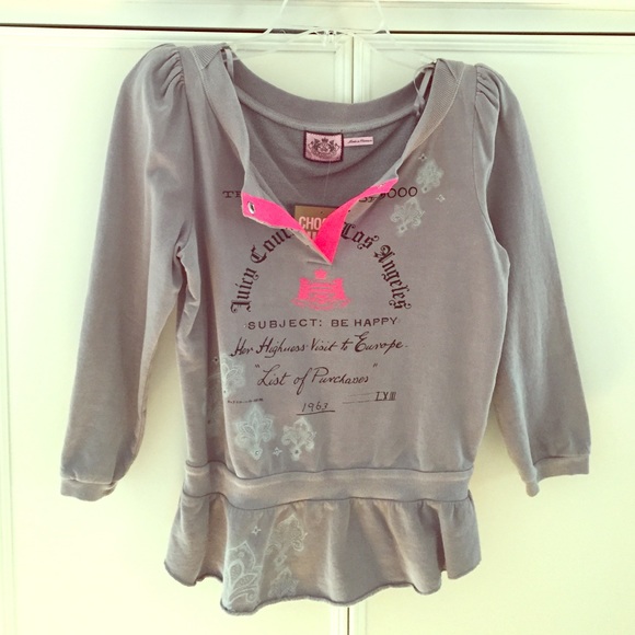 Juicy Couture Sweatshirt with gorgeous detail!